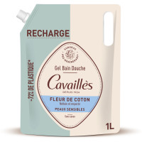 Roge Cavaillès Gel Bain Douche 1L Peaux Sensibles Fleur de Coton