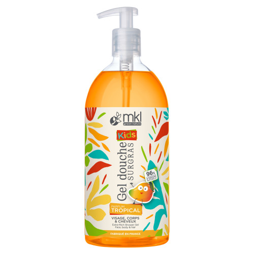 MKL Gel Douche Kids Tropical 1L Douche Ludique Parfum Exotique