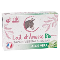 MKL Savon Lait d'ânesse Aloe Vera 100g Hydratant et Régénérant