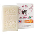 MKL Savon Lait d'ânesse Bio Miel 100g Hydratation Peaux Sensibles
