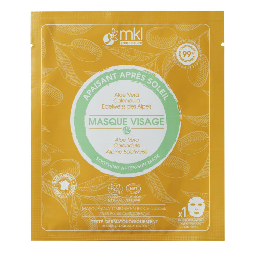 MKL Masque Visage Apaisant Bio 10 ml Hydratant Apaisant - Pharma360