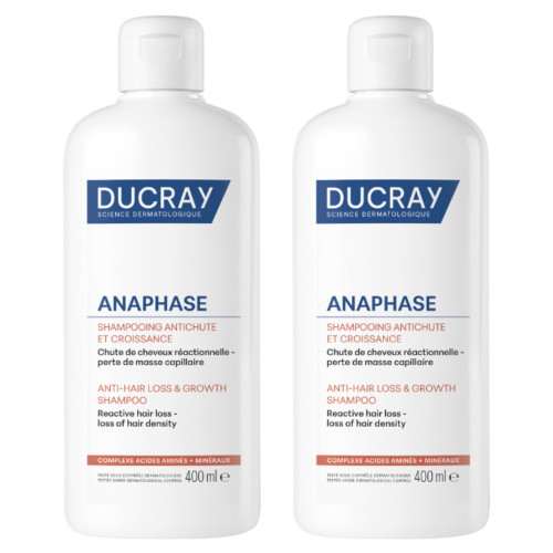 Ducray Anaphase Shampooing Antichute 2x400ml Chute Réactionnelle Pharma360