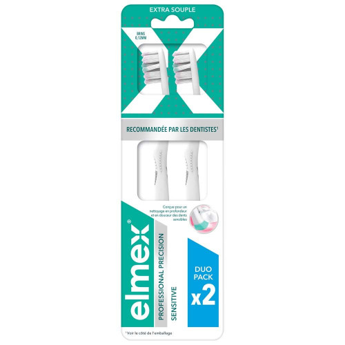 Elmex Brosse à Dents Extra Souple 2 Pcs Sensitive Confort Pharma360