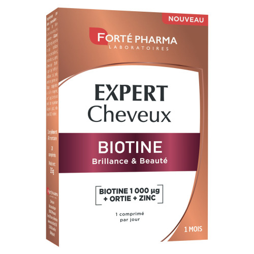 Forté Pharma Expert Cheveux Biotine 30 Comprimés Vitalité & Éclat