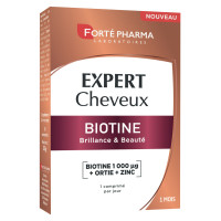 Forté Pharma Expert Cheveux Biotine 30 Comprimés Vitalité & Éclat