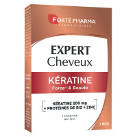 Forté Pharma Expert Cheveux Kératine 30 Comprimés Vitalité et Force Cheveux