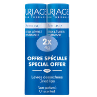 Uriage Xémose Stick Lèvres 2x4g Hydratation Intense Lèvres Douces