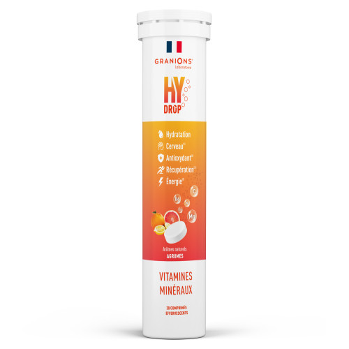 Granions HyDrop 20 Comprimés Énergie et Hydratation Optimale