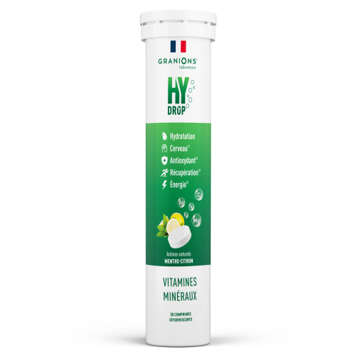 Granions HyDrop 20 Comprimés Effervescents Hydratation & Énergie