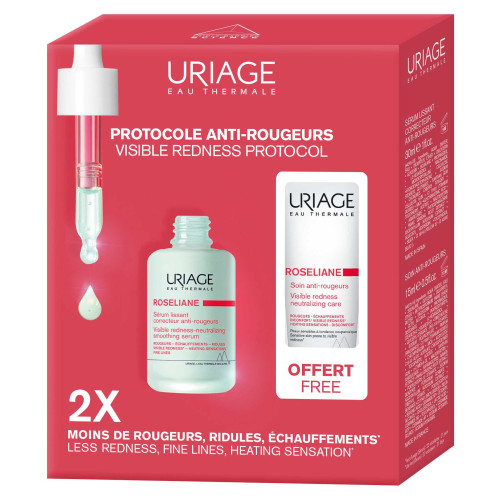 URIAGE Roséliane Sérum Lissant Anti-Rougeurs 30ml + Soin - Apaisant