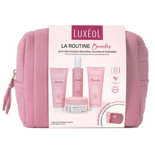 LUXEOL Routine Boucles : Soin 4 en 1 pour cheveux 2C-3C
