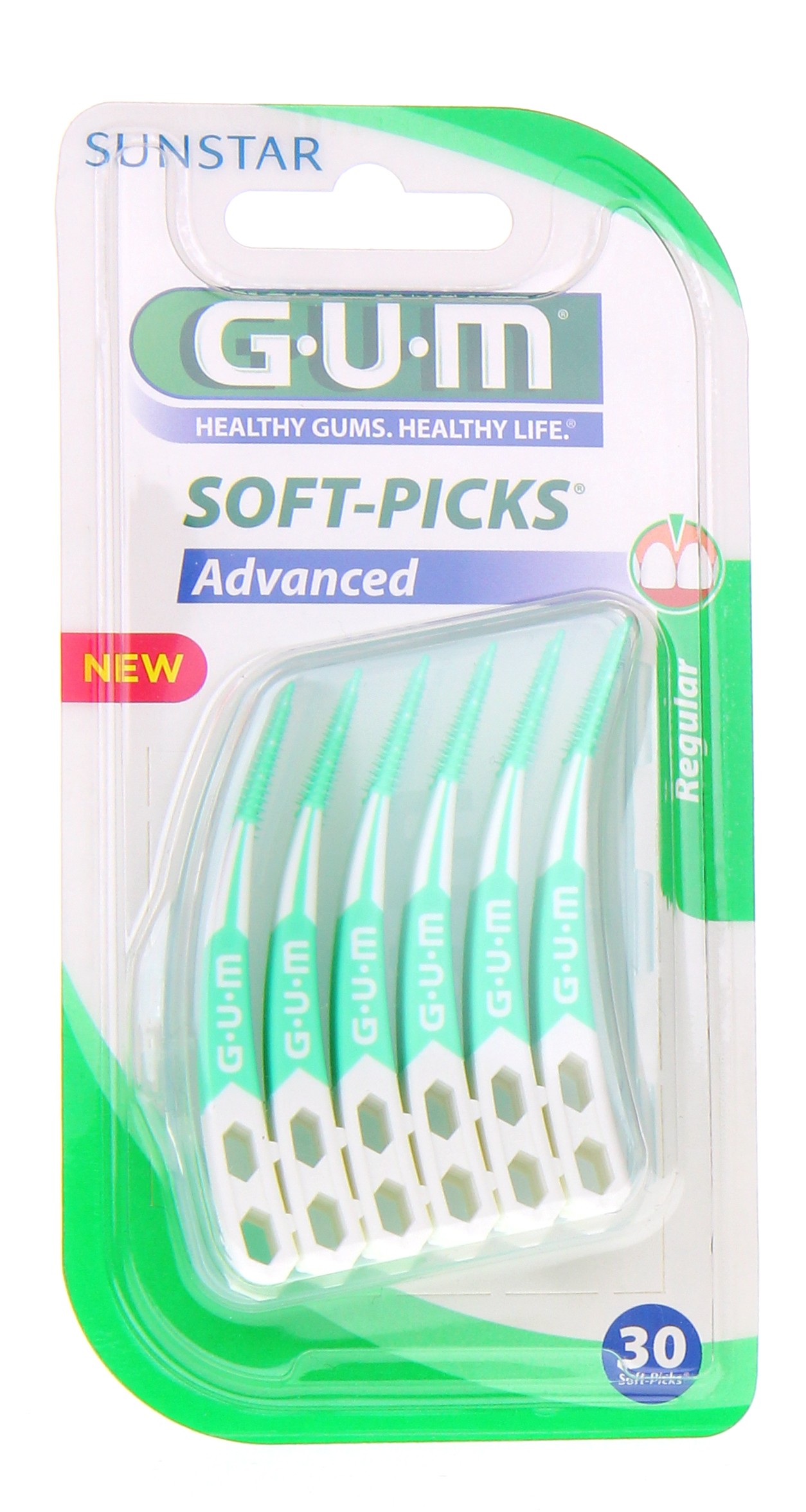 Brossettes Interdentaires GUM Soft Picks Advanced Taille L - Lot De 30 - Neuf