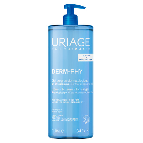 Gel Nettoyant URIAGE 1L : Hydratation et apaisement peau sensible
