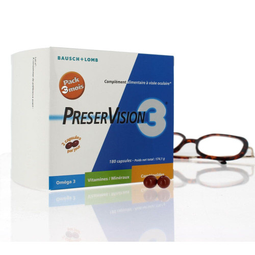 BAUSCH & LOMB Preservision 3 - 180 Capsules
