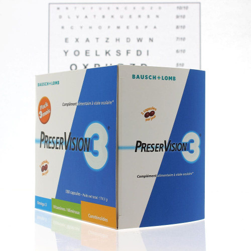 BAUSCH & LOMB Preservision 3 - 180 Capsules