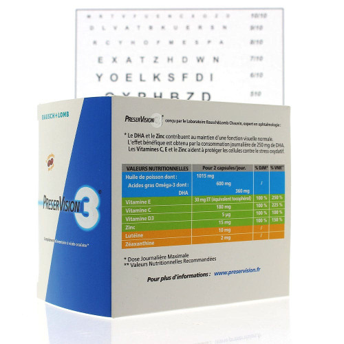 BAUSCH & LOMB Preservision 3 - 180 Capsules