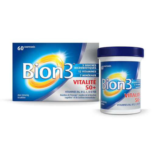 BION3 Vitalité 50+ Seniors 90 Comprimés - Boostez votre forme !