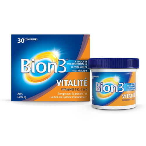 BION 3 Vitalité 30 Comprimés - Energie et Immunité