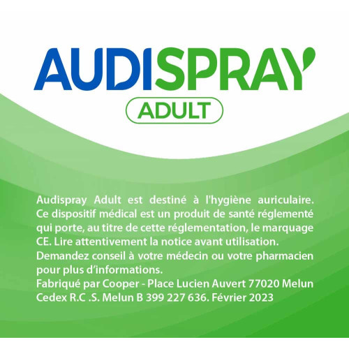 Audispray Adulte 50ml: Hygiène Oreille Naturelle Efficace