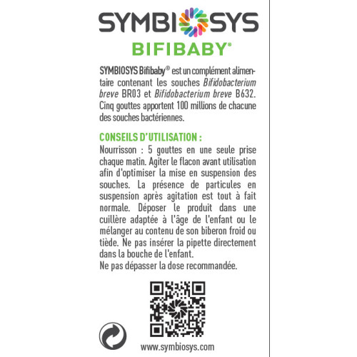 Biocodex Symbiosys Bifibaby 8mL - Equilibre et Bien-être Nourrisson