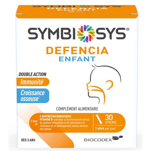 Biocodex Symbiosys Defencia Enfant 30 Sticks - Boost Immunité