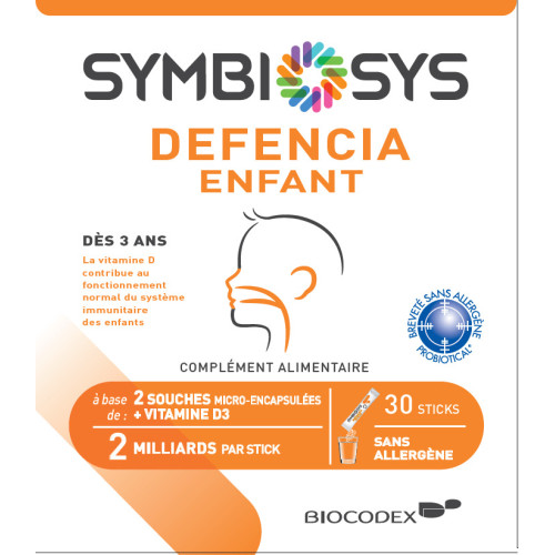 Biocodex Symbiosys Defencia Enfant 30 Sticks - Boost Immunité