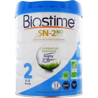 Biostime SN-2 Bio Plus 2ème Âge 800g - Nutrition Bio 6-12 Mois