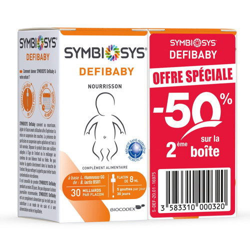 Biocodex Symbiosys Defibaby 2x8mL - Solution Buvable Nourrisson