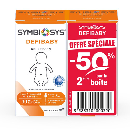Biocodex Symbiosys Defibaby 2x8mL - Solution Buvable Nourrisson