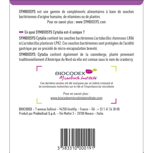Biocodex Symbiosys Cytalia 30 Sticks - Equilibre Urinaire