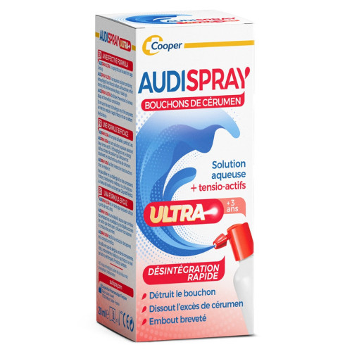 Audispray 20ml - Nettoyage Oreilles Efficace Parapharmacie