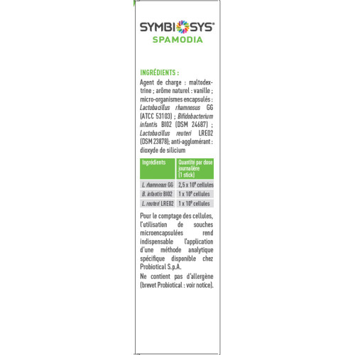 Biocodex Symbiosys Spamodia 20 Sticks - Bien-être enfant