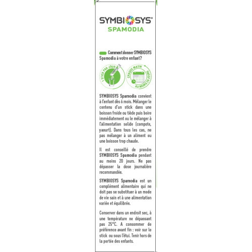 Biocodex Symbiosys Spamodia 20 Sticks - Bien-être enfant