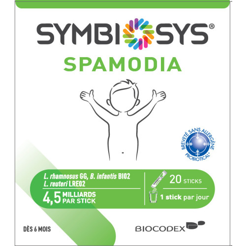 Biocodex Symbiosys Spamodia 20 Sticks - Bien-être enfant