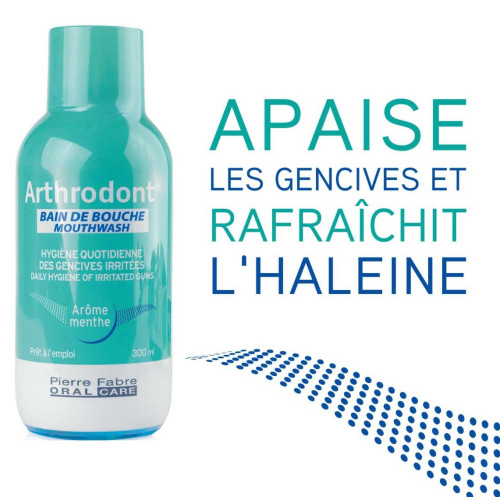 Arthrodont Bain de Bouche 300ml - Apaise Gencives Irritées