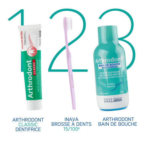 Arthrodont Bain de Bouche 300ml - Apaise Gencives Irritées