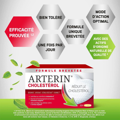 Omega Pharma Arterin 30 Comprimés - Contrôle Cholestérol