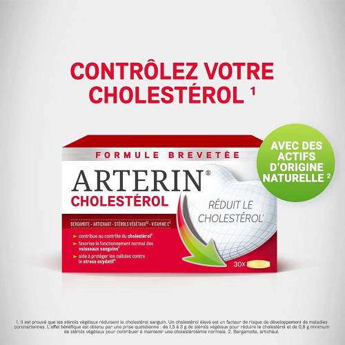 Omega Pharma Arterin 30 Comprimés - Contrôle Cholestérol