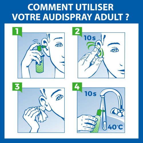 Audispray Adulte 2x50ml - Hygiène Oreille Efficace