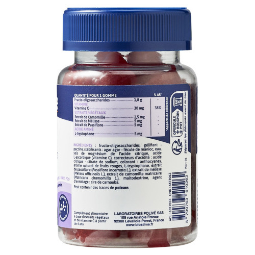 Biostime Kids Sommeil Nuit Calme 30 Gummies pour un sommeil de qualité