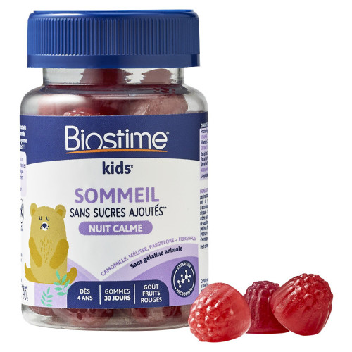 Biostime Kids Sommeil Nuit Calme 30 Gummies pour un sommeil de qualité