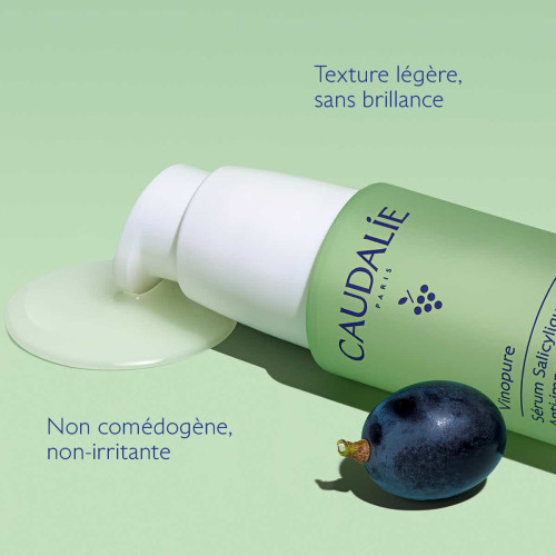 Caudalie Vinopure Sérum Salicylique 30 ml Anti-Imperfections Effet Éclat