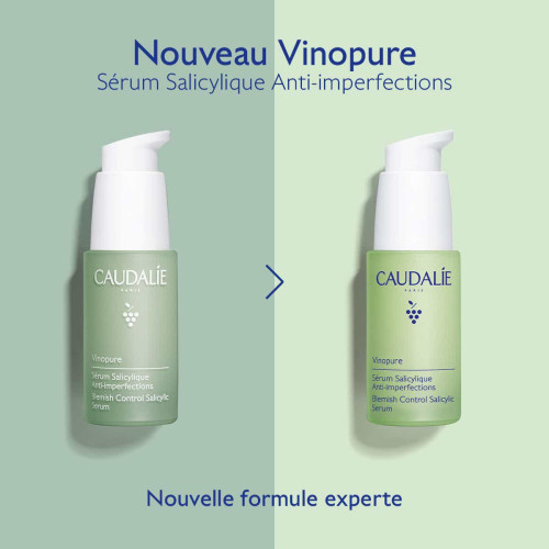Caudalie Vinopure Sérum Salicylique 30 ml Anti-Imperfections Effet Éclat