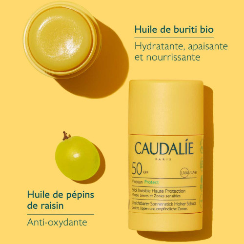 Vinosun Protect Stick Invisible Haute Protection SPF50 15 g