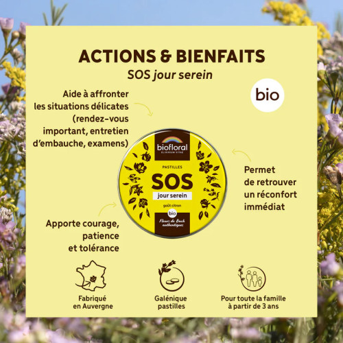 Pastilles SOS Jour Serein Bio 50 g