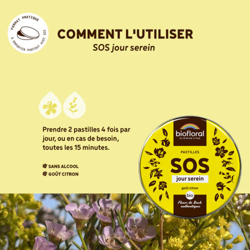 Pastilles SOS Jour Serein Bio 50 g