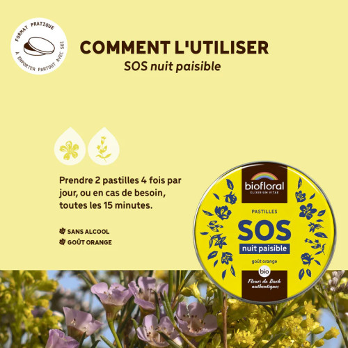 Pastilles de Secours Nuit Paisible Bio 50 g
