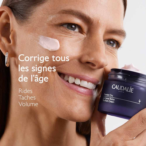 Caudalie Premier Cru La Crème Riche 50ml Anti-Âge Peau Éclatante