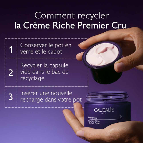 Caudalie Premier Cru La Crème Riche 50ml Anti-Âge Peau Éclatante