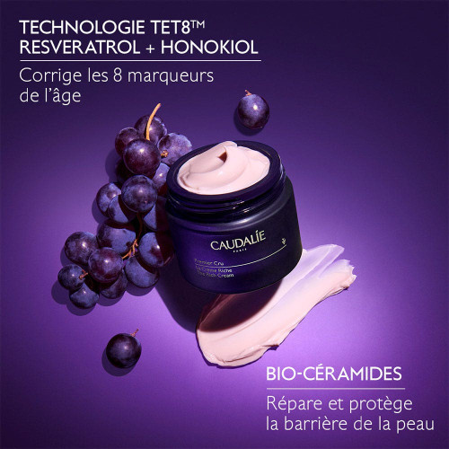 Caudalie Premier Cru Crème Riche 50ml Anti-Âge Éclat Peau Jeune